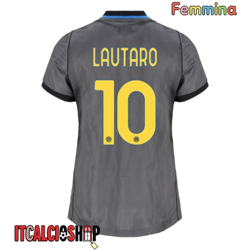Inter Milan Lautaro Martinez #10 Terza Maglia Femmina 2026-27 Manica Corta